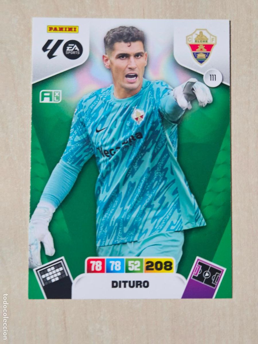 Cromos de f&uacute;tbol: FICHA N&ordm; 111 DITURRO - ADRENALYN 25 26 - PANINI 2025 - 26 - CROMO - ELCHE
