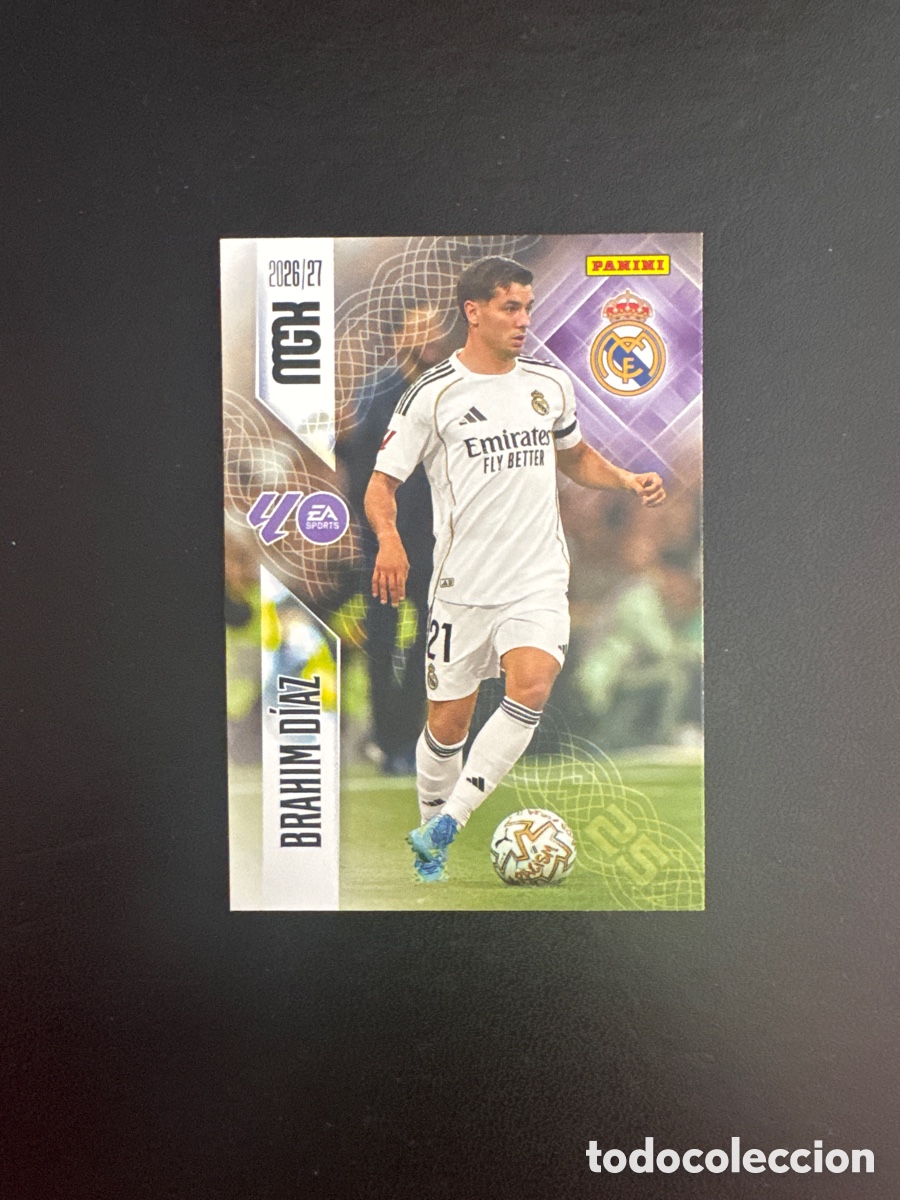 Cromos de f&uacute;tbol: BRAHIM DIAZ REAL MADRID NUMERO 230 MEGACRACKS 2026 2027