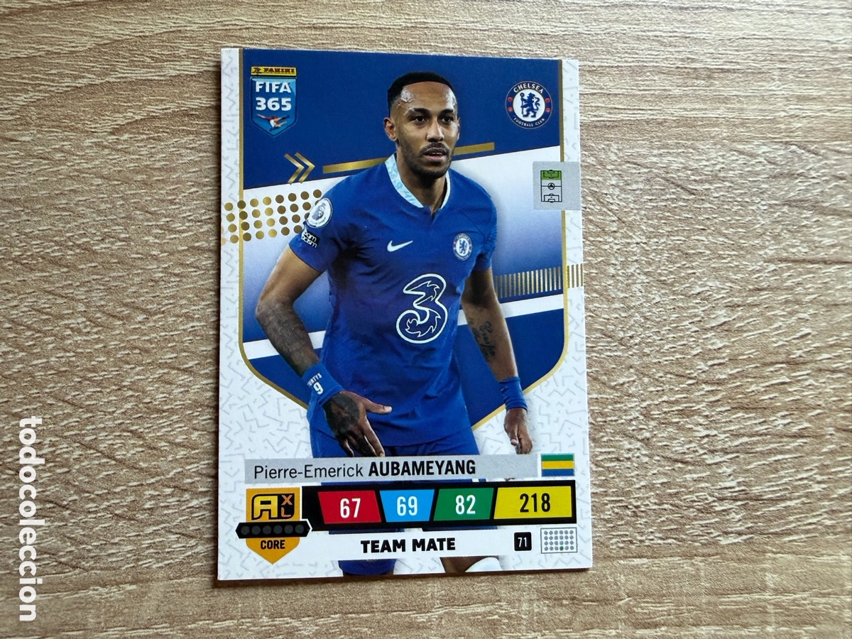 Figurine di Calcio: 71 PIERRE-EMERICK AUBAMEYANG PANINI ADRENALYN XL FIFA 365 2023 23 CHELSEA
