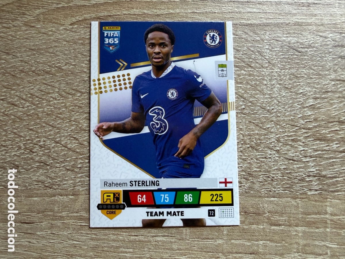 Figurine di Calcio: 72 RAHEEM STERLING PANINI ADRENALYN XL FIFA 365 2023 23 CHELSEA