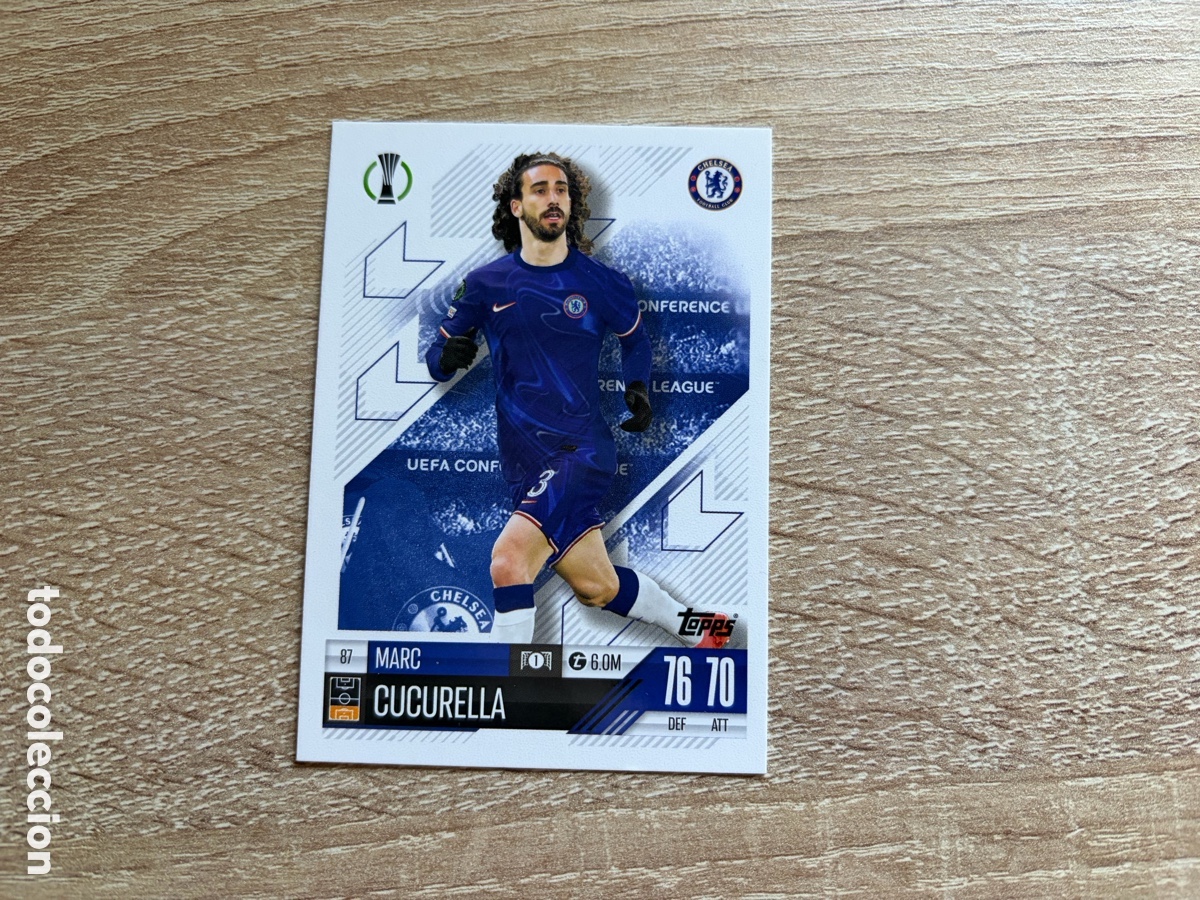 Figurine di Calcio: 87 MARC CUCURELLA TOPPS MATCH ATTAX 2024 2025 24 25 CHELSEA