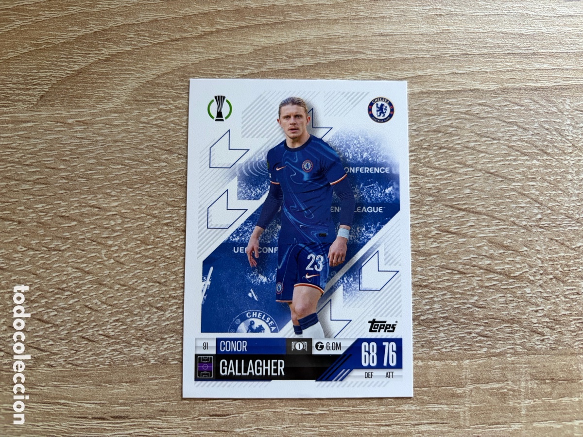 Figurine di Calcio: 91 CONOR GALLAGHER TOPPS MATCH ATTAX 2024 2025 24 25 CHELSEA