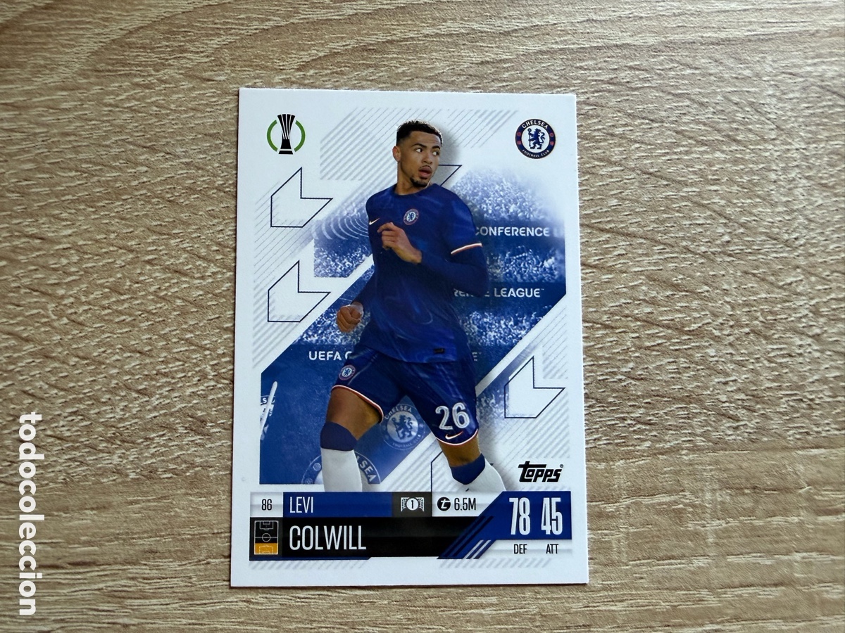 Cromos de Futebol: 86 LEVI COLWILL TOPPS MATCH ATTAX 2024 2025 24 25 CHELSEA