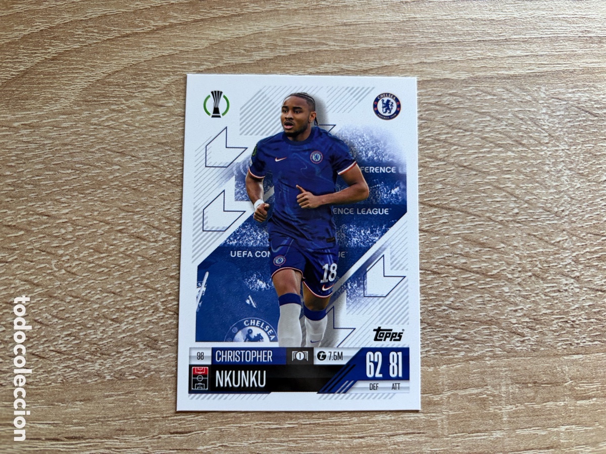 Cromos de Futebol: 98 CHRISTOPHER NKUNKU TOPPS MATCH ATTAX 2024 2025 24 25 CHELSEA