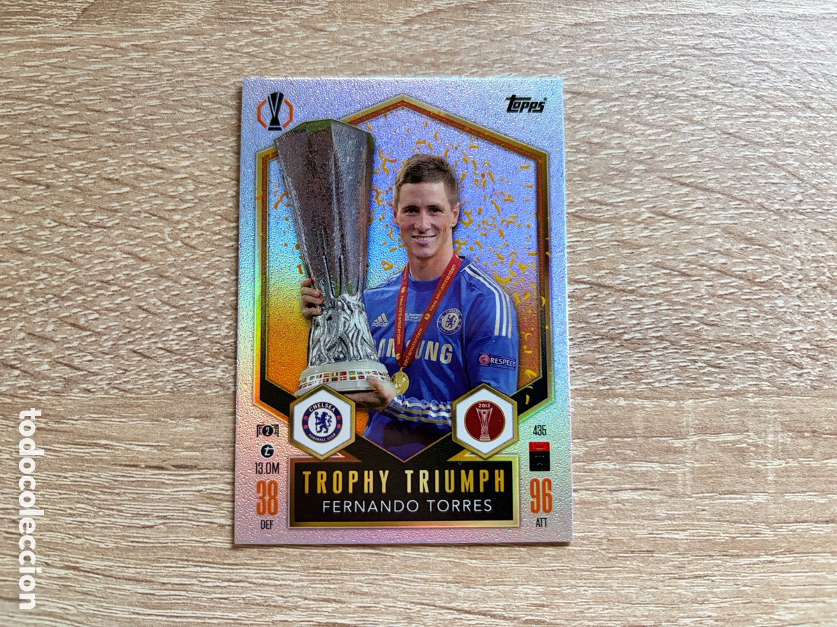 Cromos de f&uacute;tbol: 435 FERNANDO TORRES TROPHY TRIUMPH TOPPS MATCH ATTAX 2024 2025 24 25 CHELSEA