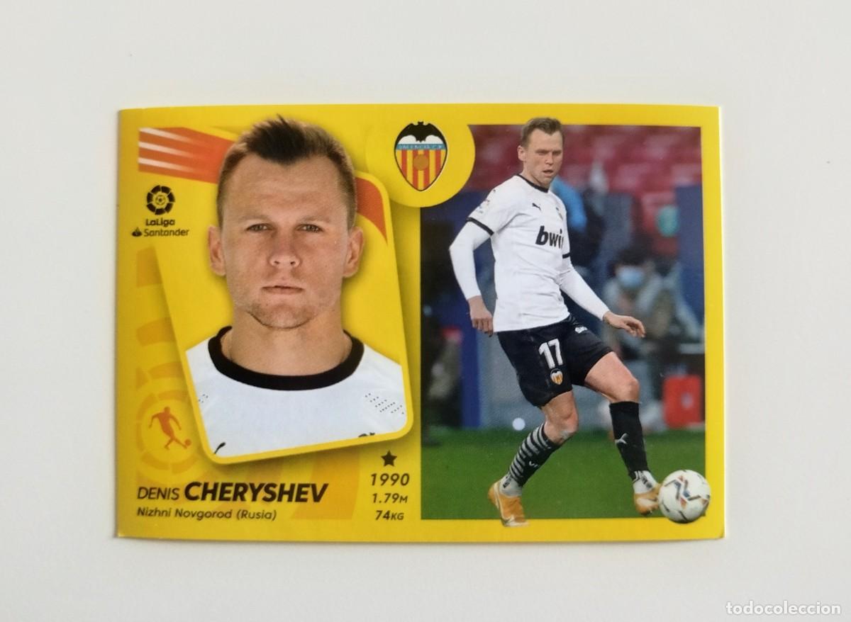 Cromos de f&uacute;tbol: Cheryshev 14 SIN PEGAR NUNCA PEGADO Valencia CF Liga Ediciones Este 21 22 / 2021 2022