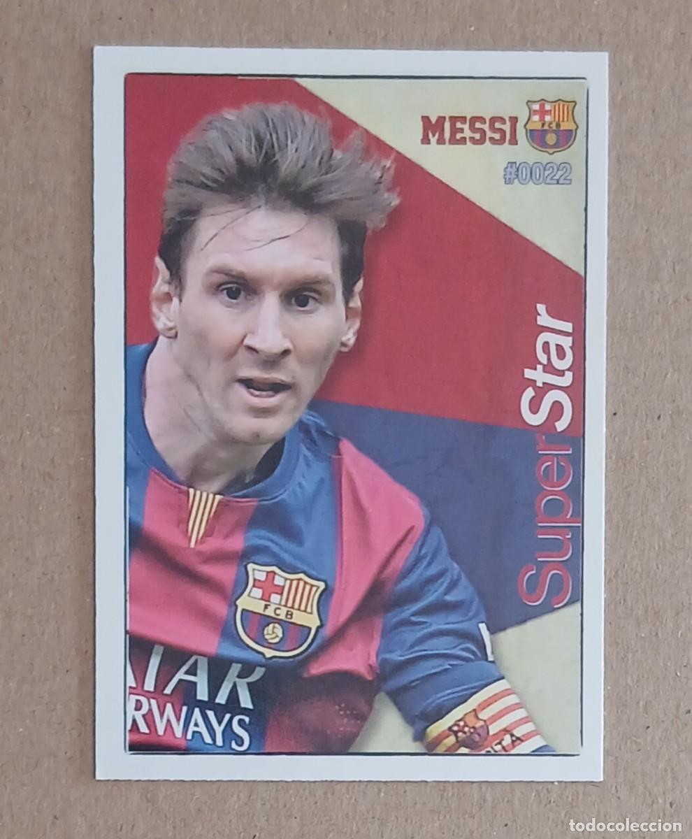 Cromos de Futebol: CROMO n&ordm; 22 MESSI BARCELONA MATE SUPER STAR MUNDICROMO 2015-2016. Nuevo.