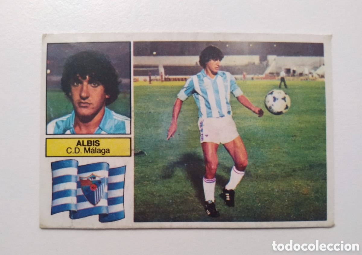 Cromos de f&uacute;tbol: ALBIS COLOCA DEL M&Aacute;LAGA 82 83 ESTE NUNCA PEGADO 1982 1983