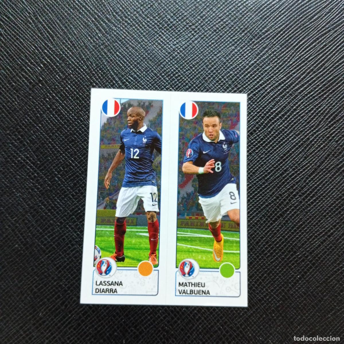 Cromos de f&uacute;tbol: 41 DIARRA VALBUENA FRANCIA PANINI EURO EUROCOPA FRANCIA 2016 CROMO FUTBOL 16 - SIN PEGAR