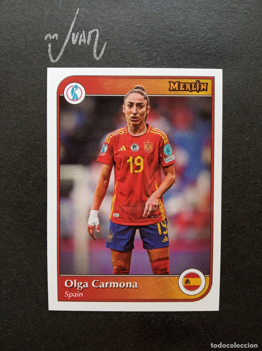Figurine di Calcio: EURO STARS OLGA CARMONA ESPA&Ntilde;A REAL MADRID ⚽ TOPPS &reg; MERLIN UEFA WOMEN EURO 2024 2025 24 25 NUEVO
