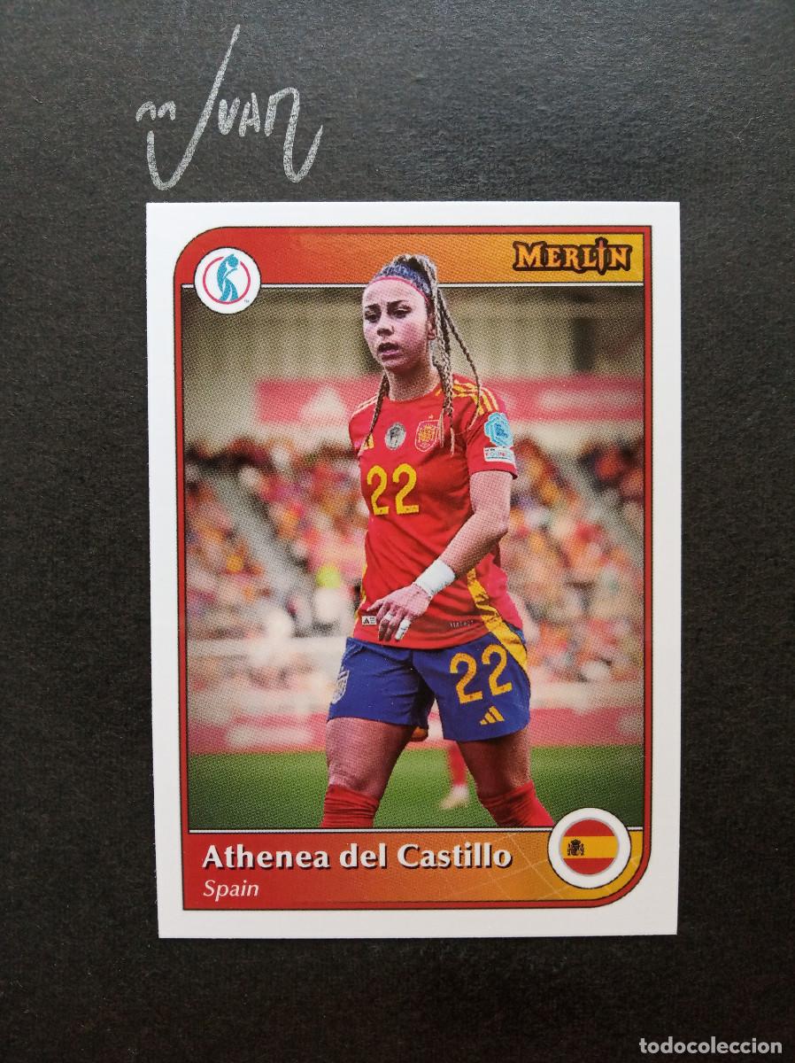 Figurine di Calcio: EURO STARS ATHENEA DEL CASTILLO ESPA&Ntilde;A REAL MADRID ⚽ TOPPS &reg; MERLIN UEFA WOMEN EURO 2024 2025 24 25
