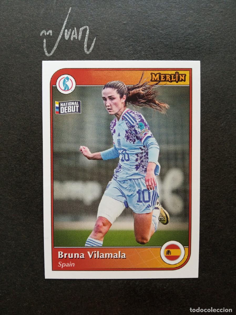 Figurine di Calcio: STARS NATIONAL DEBUT BRUNA VILAMALA ESPA&Ntilde;A BARCELONA ⚽ TOPPS&reg; MERLIN UEFA WOMEN EURO 2024 2025 24 25
