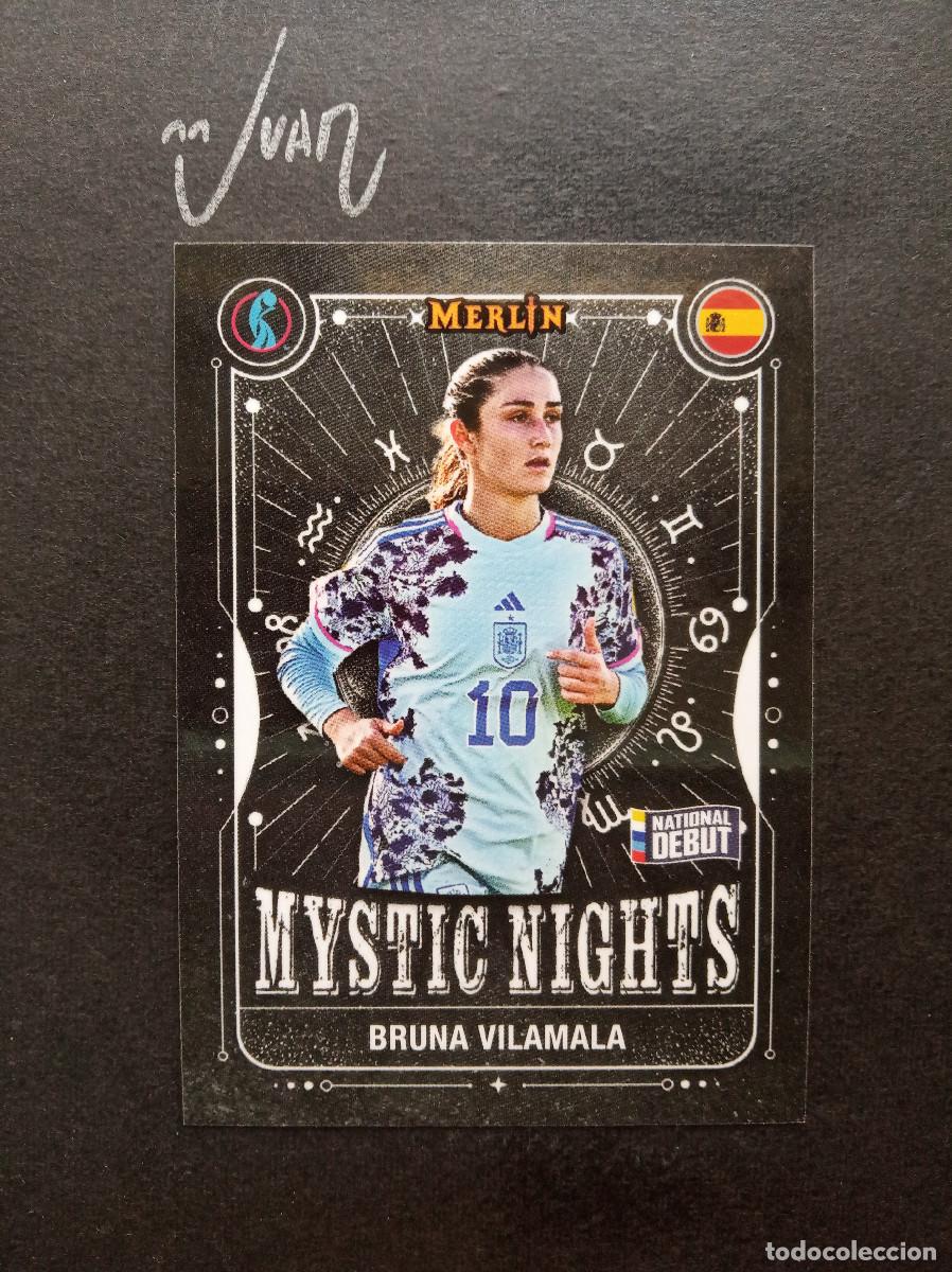 Cromos de f&uacute;tbol: MYSTIC NIGHTS DEBUT BRUNA VILAMALA ESPA&Ntilde;A BARCELONA ⚽ TOPPS &reg; MERLIN UEFA WOMEN EURO 2024 2025 24 25