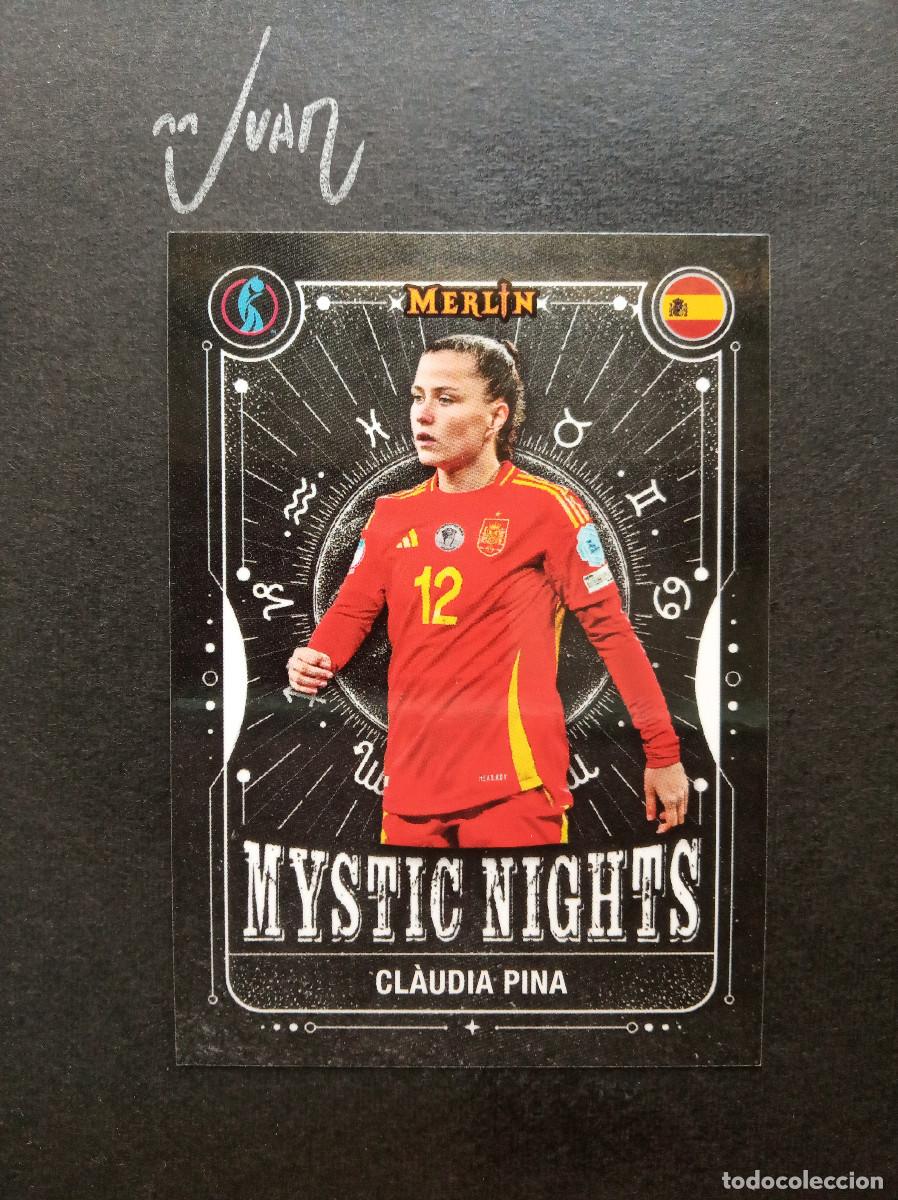 Cromos de f&uacute;tbol: MYSTIC NIGHTS DEBUT CLAUDIA PINA ESPA&Ntilde;A BARCELONA ⚽ TOPPS &reg; MERLIN UEFA WOMEN EURO 2024 2025 24 25