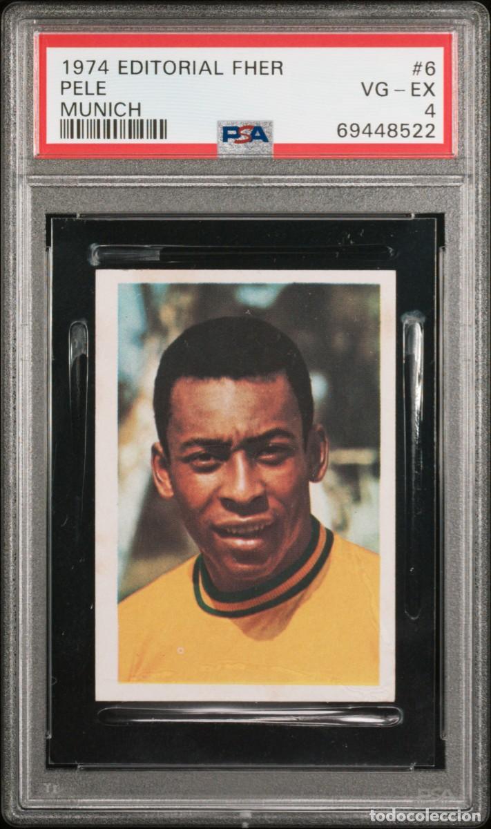 Cromos de f&uacute;tbol: Pele #6 Brasil Editorial Fher Munich 1974 Psa 4