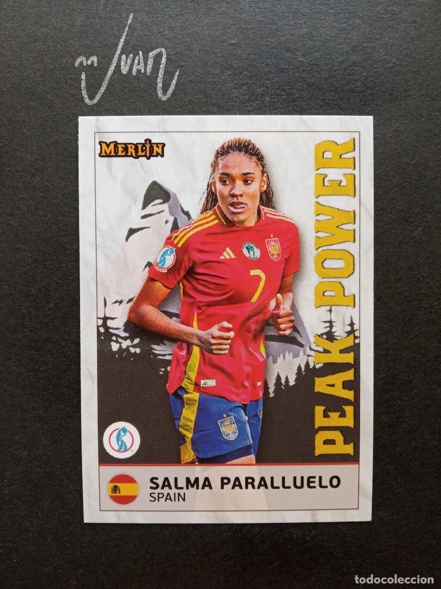 Cromos de f&uacute;tbol: PEAK POWER SALMA PARALLUELO ESPA&Ntilde;A BARCELONA ⚽ TOPPS &reg; MERLIN UEFA WOMEN EURO 2024 2025 24 25 NUEVO