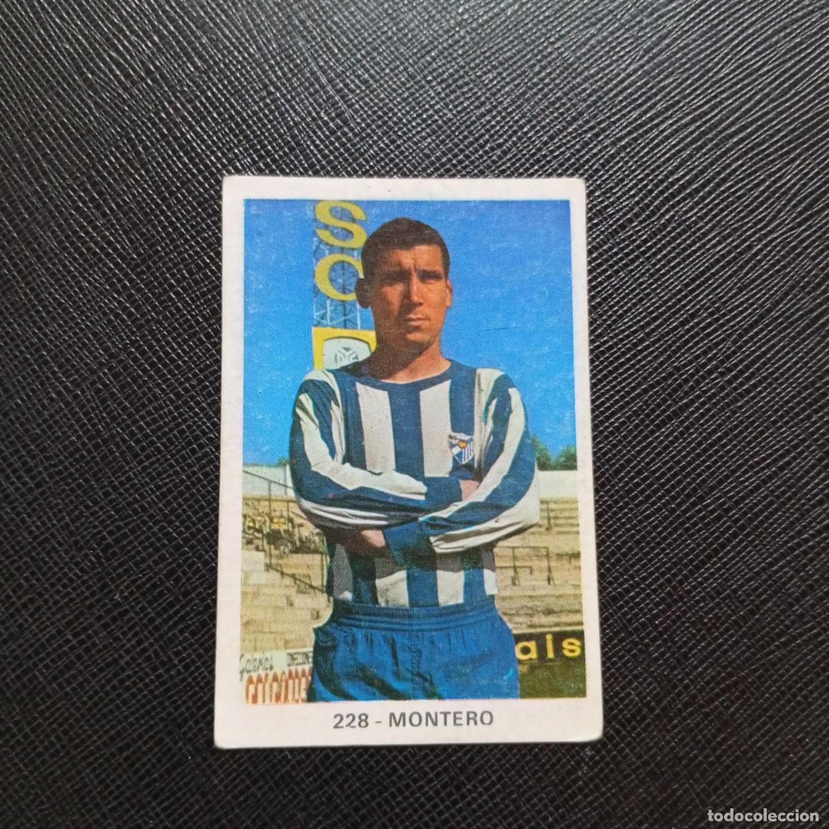 Cromos de f&uacute;tbol: 228 MONTERO MALAGA RUIZ ROMERO 1970 1971 CROMO FUTBOL 70 MEJICO 71 - SIN PEGAR - A143 PG487
