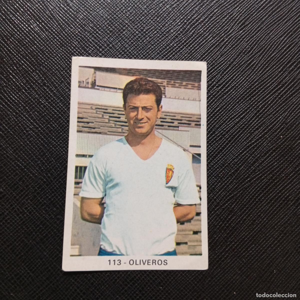 Cromos de f&uacute;tbol: 113 OLIVEROS ZARAGOZA RUIZ ROMERO 1970 1971 CROMO FUTBOL 70 MEJICO 71 - SIN PEGAR - A143 PG496