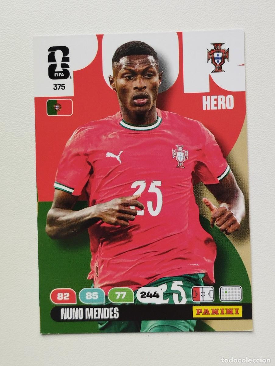 Cromos de f&uacute;tbol: CROMO CARD ADRENALYN MUNDIAL WORLD CUP 2026 NUNO MENDES 375 PORTUGAL