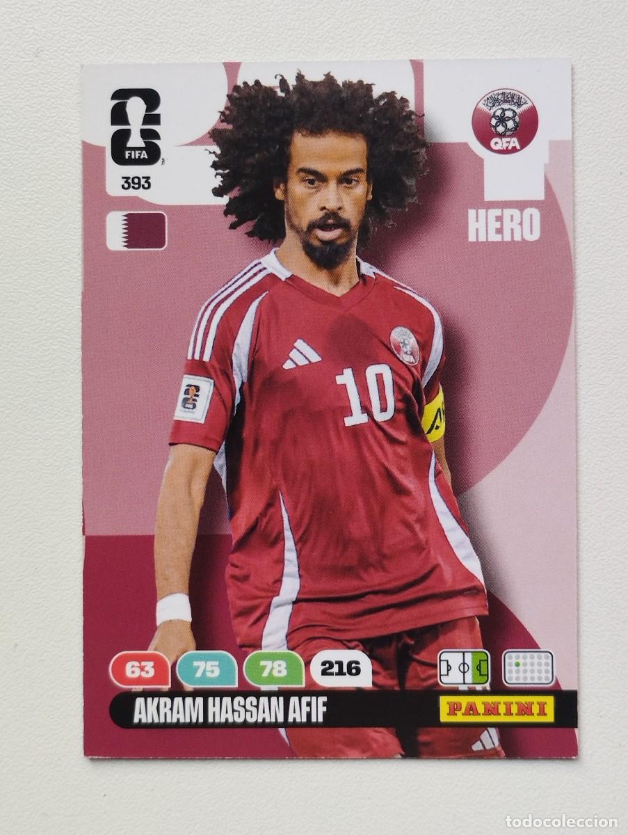 Cromos de f&uacute;tbol: CROMO CARD ADRENALYN MUNDIAL WORLD CUP 2026 AKRAM HASSAN AFIF 393 QATAR
