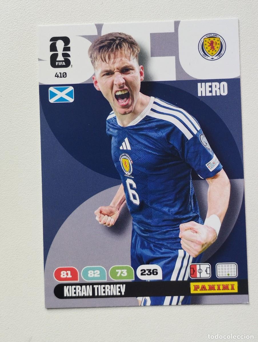 Cromos de f&uacute;tbol: CROMO CARD ADRENALYN MUNDIAL WORLD CUP 2026 KIERAN TIERNEY 410 ESCOCIA