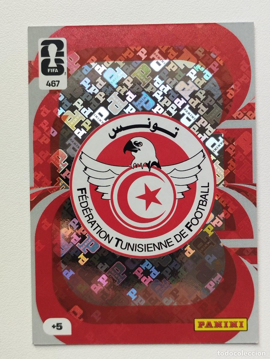 Cromos de f&uacute;tbol: CROMO CARD ADRENALYN MUNDIAL WORLD CUP 2026 ESCUDO 467 TUNEZ