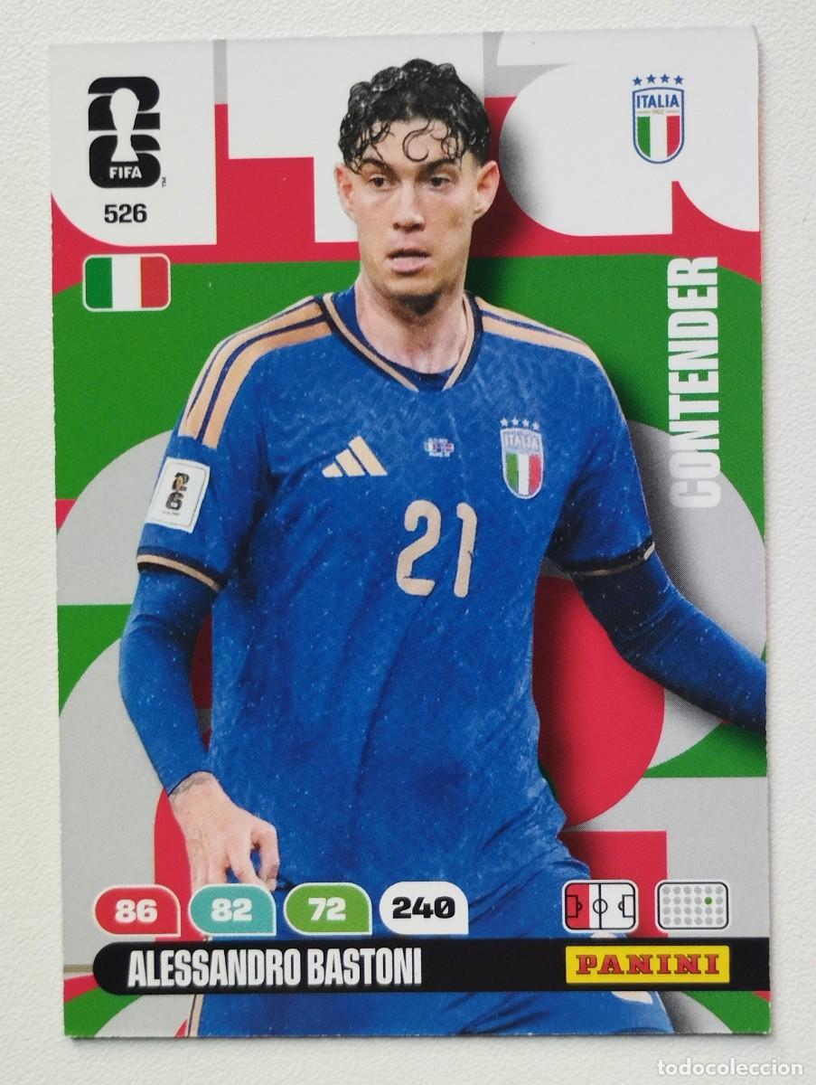 Cromos de f&uacute;tbol: CROMO CARD ADRENALYN MUNDIAL WORLD CUP 2026 ALESSANDRO BASTONI 526 ITALIA