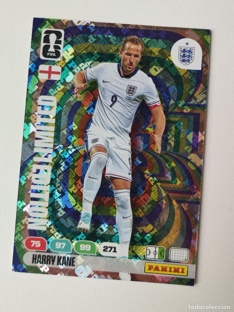 Cromos de f&uacute;tbol: CROMO CARD ADRENALYN MUNDIAL WORLD CUP 2026 LIMITED EDITION HOLO HARRY KANE INGLATERRA