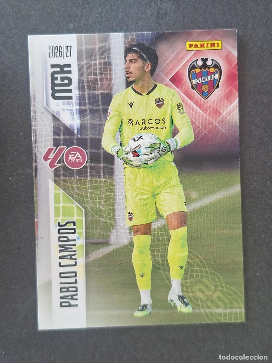 Cromos de f&uacute;tbol: L1 PABLO CAMPOS LEVANTE U. D. 201 PANINI MEGACRACKS 2026 2027 26 27