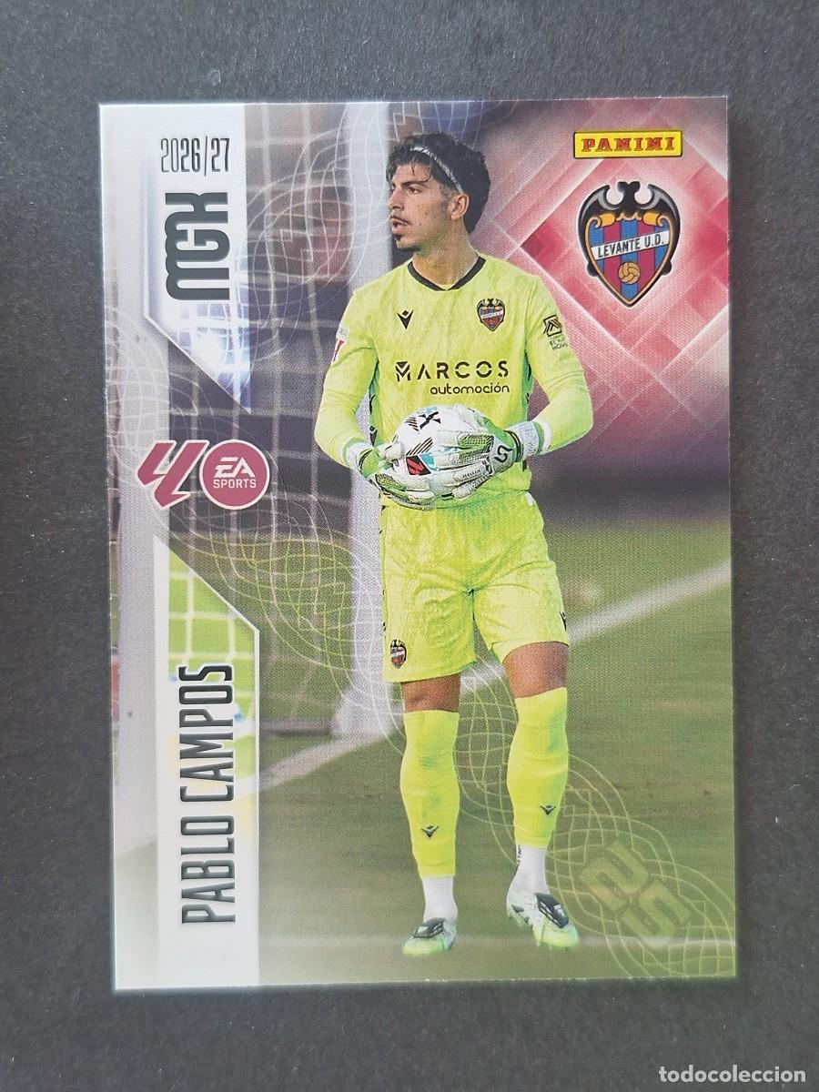 Cromos de f&uacute;tbol: L1 PABLO CAMPOS LEVANTE U. D. 201 PANINI MEGACRACKS 2026 2027 26 27