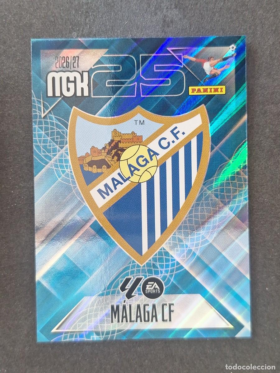 Cromos de f&uacute;tbol: L1 ESCUDO MALAGA C. F. 235 PANINI MEGACRACKS 2026 2027 26 27