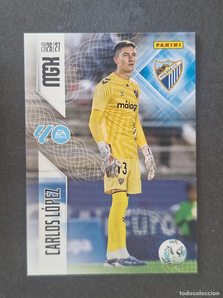 Cromos de f&uacute;tbol: L1 CARLOS LOPEZ MALAGA C. F. 237 PANINI MEGACRACKS 2026 2027 26 27