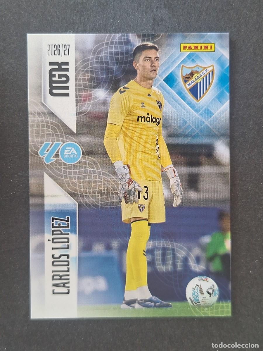 Cromos de f&uacute;tbol: L1 CARLOS LOPEZ MALAGA C. F. 237 PANINI MEGACRACKS 2026 2027 26 27