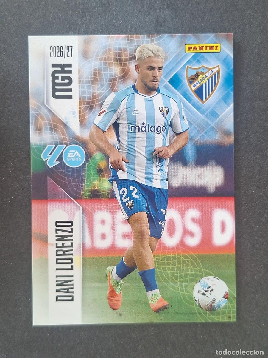 Cromos de f&uacute;tbol: L1 DANI LORENZO MALAGA C. F. 245 PANINI MEGACRACKS 2026 2027 26 27