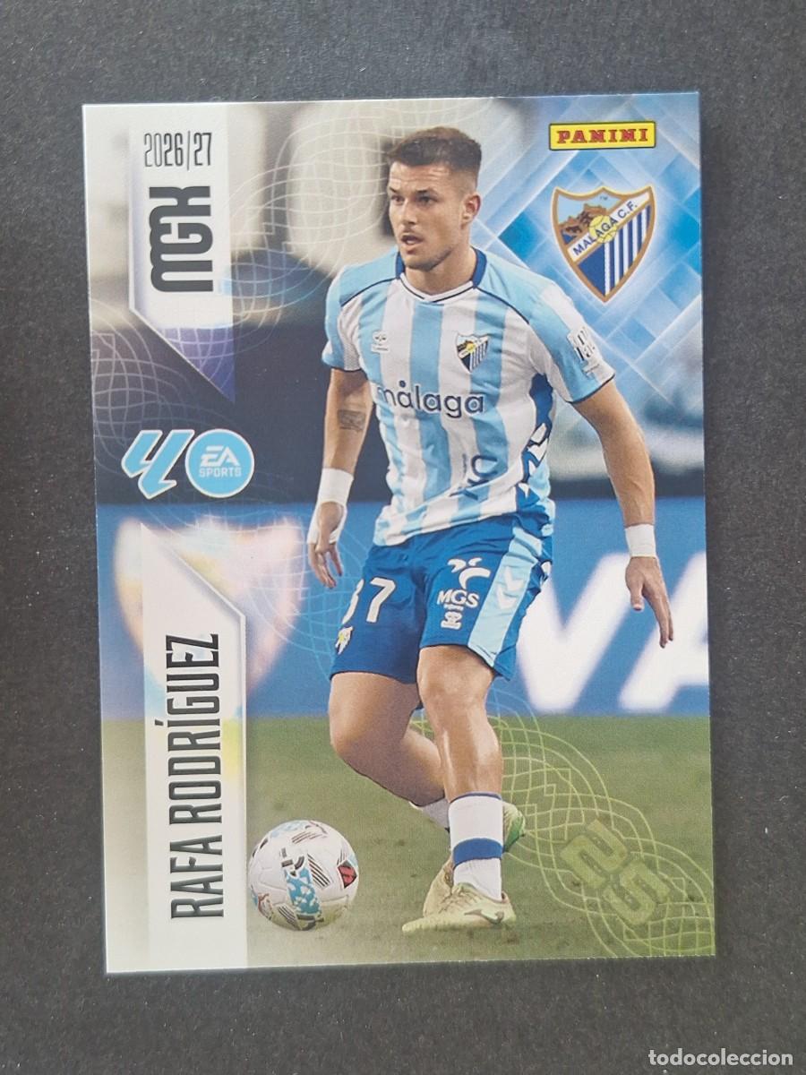 Cromos de f&uacute;tbol: L1 RAFA RODRIGUEZ MALAGA C. F. 246 PANINI MEGACRACKS 2026 2027 26 27