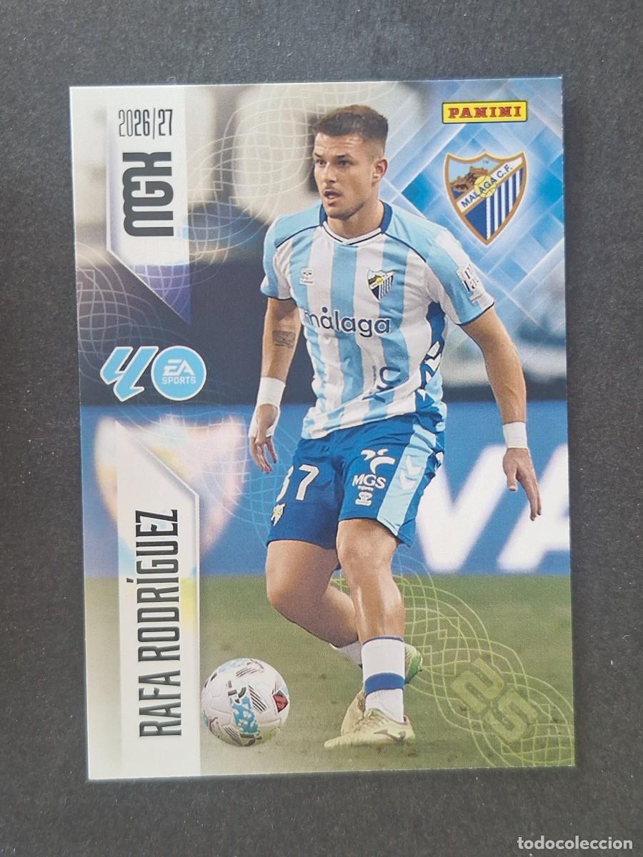 Cromos de f&uacute;tbol: L1 RAFA RODRIGUEZ MALAGA C. F. 246 PANINI MEGACRACKS 2026 2027 26 27