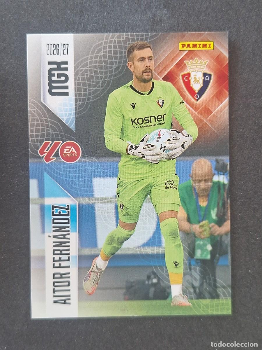Cromos de f&uacute;tbol: L1 AITOR FERNANDEZ C. A. OSASUNA 255 PANINI MEGACRACKS 2026 2027 26 27
