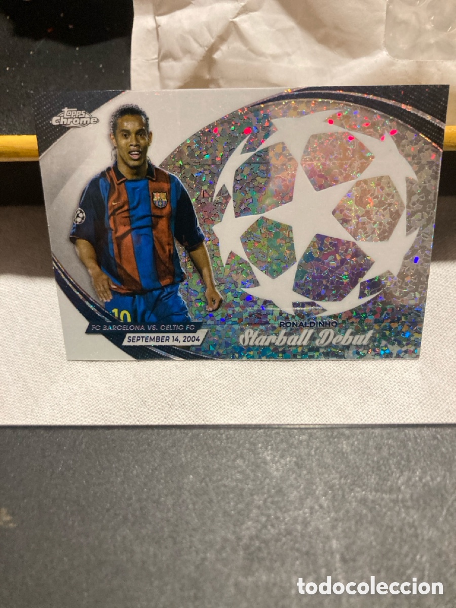 Cromos de Futebol: Ronaldinho fc Barcelona topps chrome Starball debut