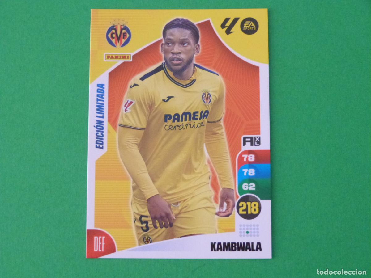 Fu&szlig;ball-Sticker: KAMBWALA VILLARREAL C.F. EDICION LIMITADA LIGA ADRENALYN XL 2024-2025/24-25