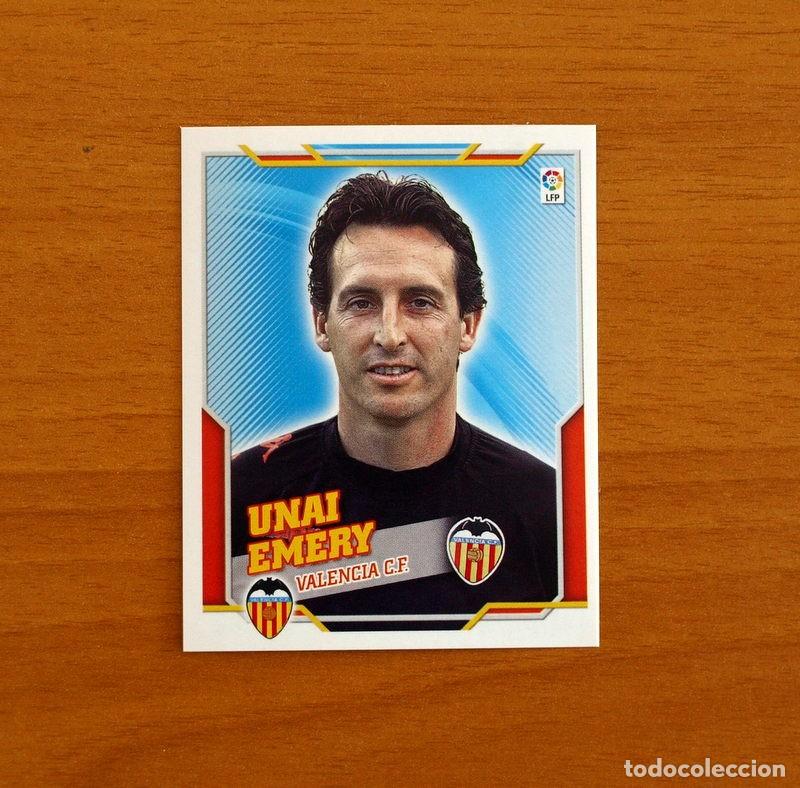 Cromos de f&uacute;tbol: Valencia - Unai Emery, Entrenador - Liga 2010-2011, 10-11 - Ediciones Este - Nunca pegado