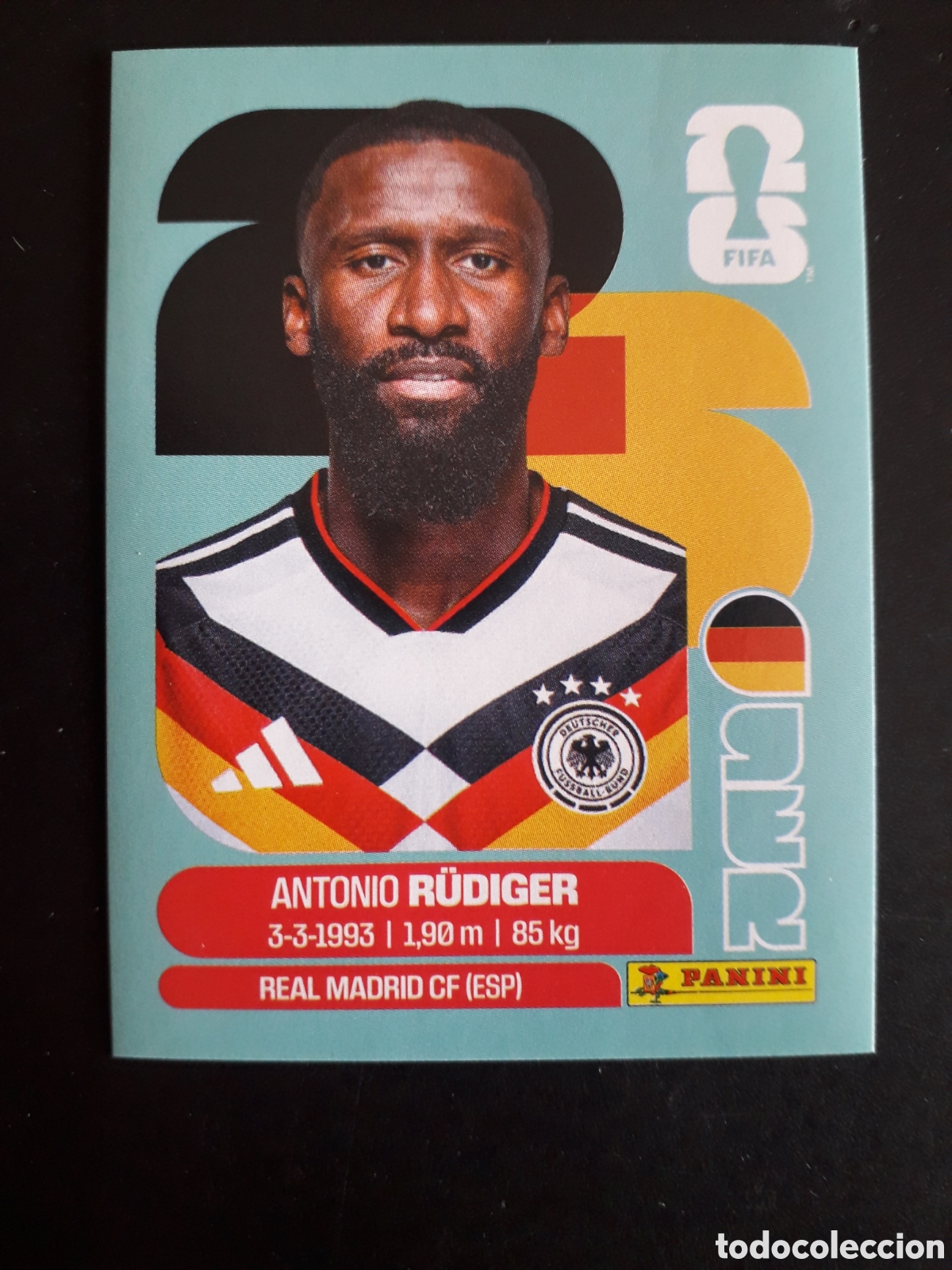 Cromos de f&uacute;tbol: R&Uuml;DIGER ALEMANIA GER 6 MUNDIAL F&Uacute;TBOL 2026 FIFA WORLD CUP PANINI SIN PEGAR PEDIDO M&Iacute;NIMO 3&euro;
