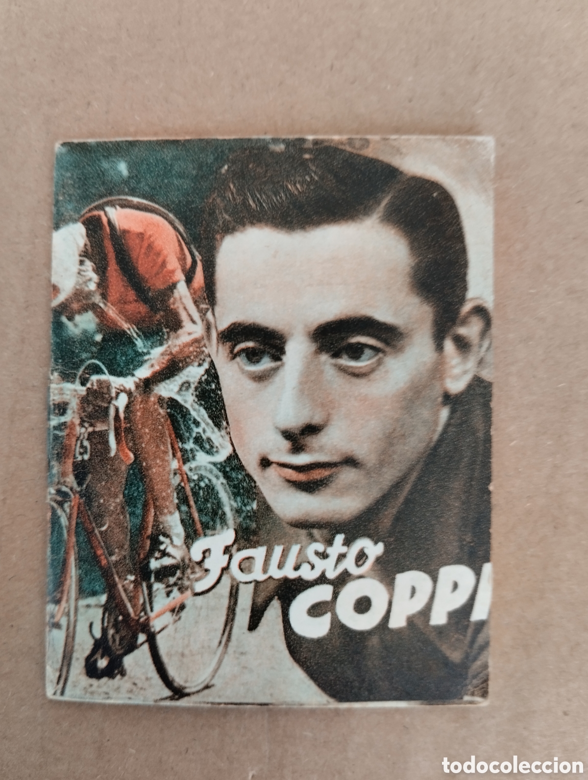 Fu&szlig;ball-Sticker: EDITORIAL DEPORTIVA FHER - FAUSTO COPPI - N&ordm; 49 - CICLISMO - MEDIDAS 7 x 5,5