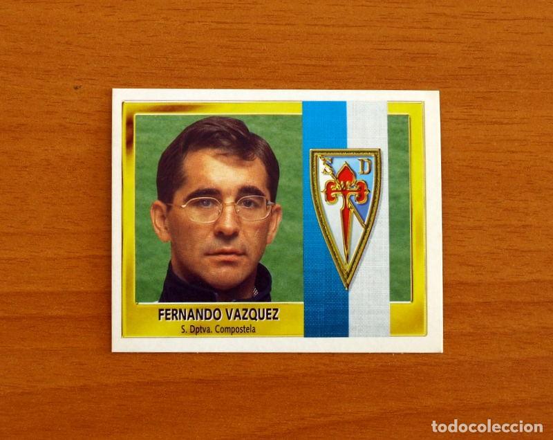 Cromos de Futebol: Compostela - Fernando V&aacute;zquez Entrenador - Ediciones Este Liga 1995-1996, 95-96 - Nunca pegado