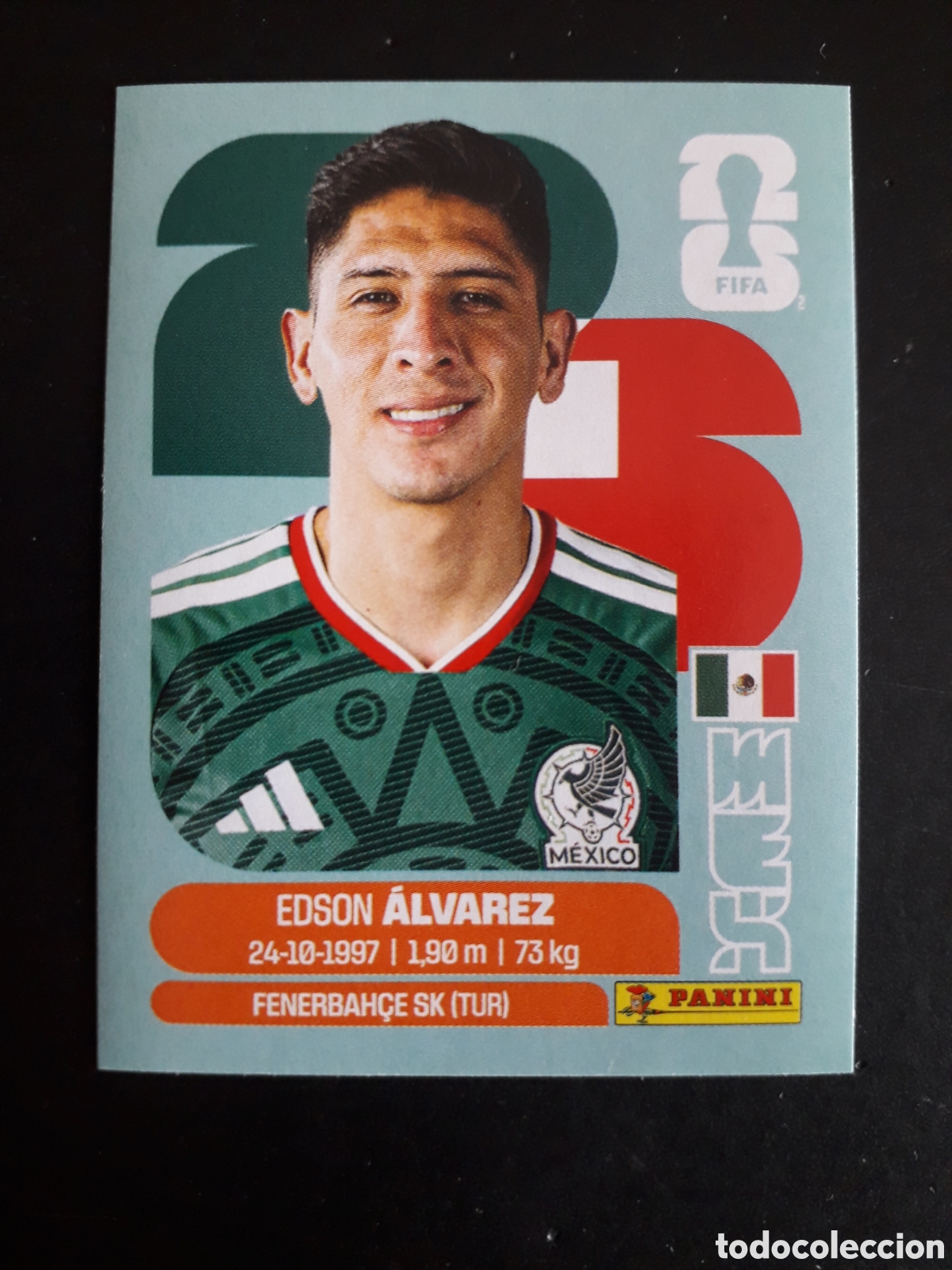 Cromos de Futebol: &Aacute;LVAREZ M&Eacute;XICO MEX 10 MUNDIAL F&Uacute;TBOL 2026 FIFA WORLD CUP PANINI SIN PEGAR PEDIDO M&Iacute;NIMO 3&euro;