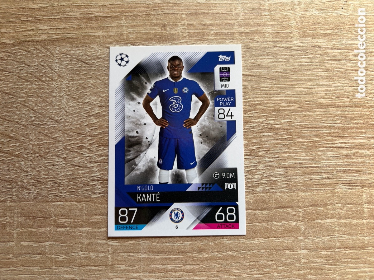 Cromos de f&uacute;tbol: 6 N'GOLO KANT&Eacute; TOPPS MATCH ATTAX 2022 2023 22 23 CHELSEA