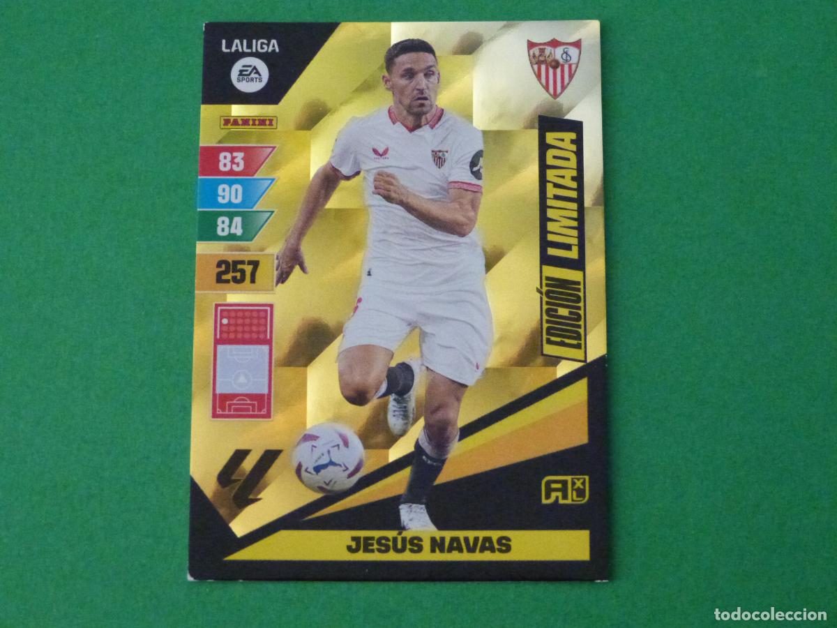 Cromos de f&uacute;tbol: TRADING CARD FUTBOL JESUS NAVAS SEVILLA F. EDICION LIMITADA LIGA ADRENALYN XL 2023-2024/23-24 PANINI