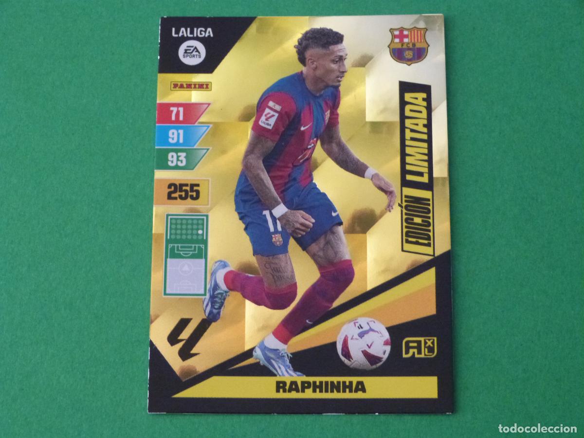 Fu&szlig;ball-Sticker: TRADING CARD FUTBOL RAPHINHA F.C. BARCELONA E. LIMITADA LIGA ADRENALYN XL 2023-2024/23-24 PANINI