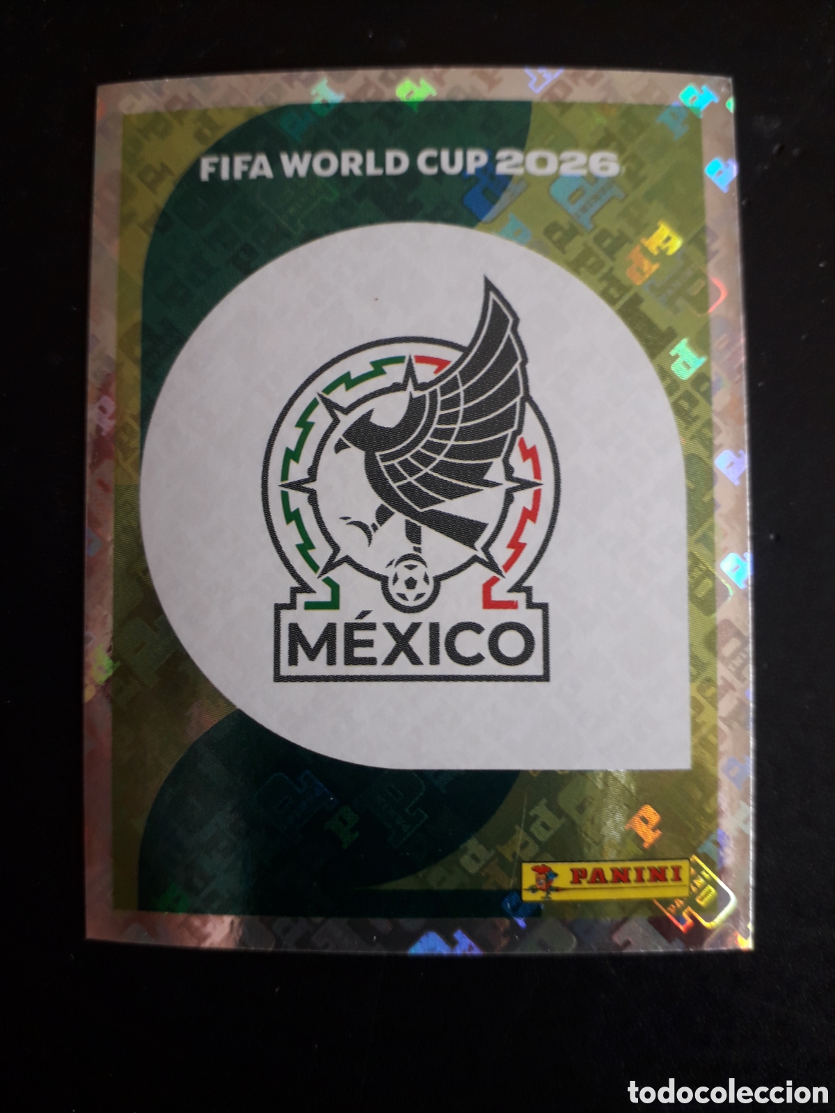 Fu&szlig;ball-Sticker: ESCUDO M&Eacute;XICO MEX 1 MUNDIAL F&Uacute;TBOL 2026 FIFA WORLD CUP PANINI SIN PEGAR PEDIDO M&Iacute;NIMO 3&euro;