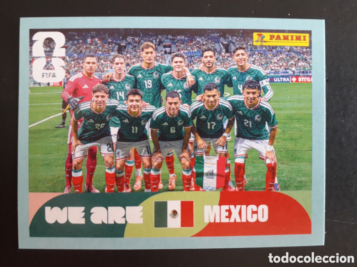 Fu&szlig;ball-Sticker: EQUIPO M&Eacute;XICO MEX 13 MUNDIAL F&Uacute;TBOL 2026 FIFA WORLD CUP PANINI SIN PEGAR PEDIDO M&Iacute;NIMO 3&euro;