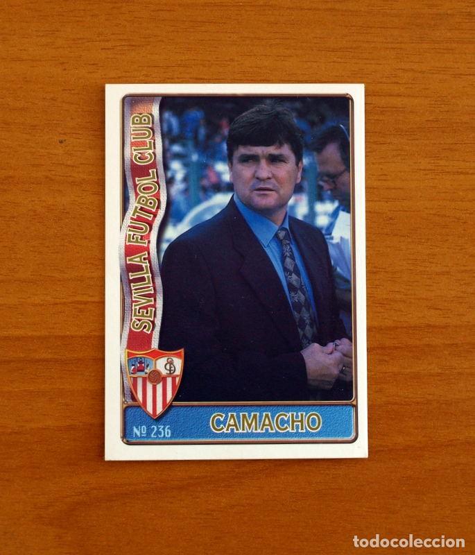Figurine di Calcio: Sevilla -N&ordm; 236 Camacho Entrenador -Mundicromo Las Fichas de la Liga de F&uacute;tbol 1996-1997-96-97